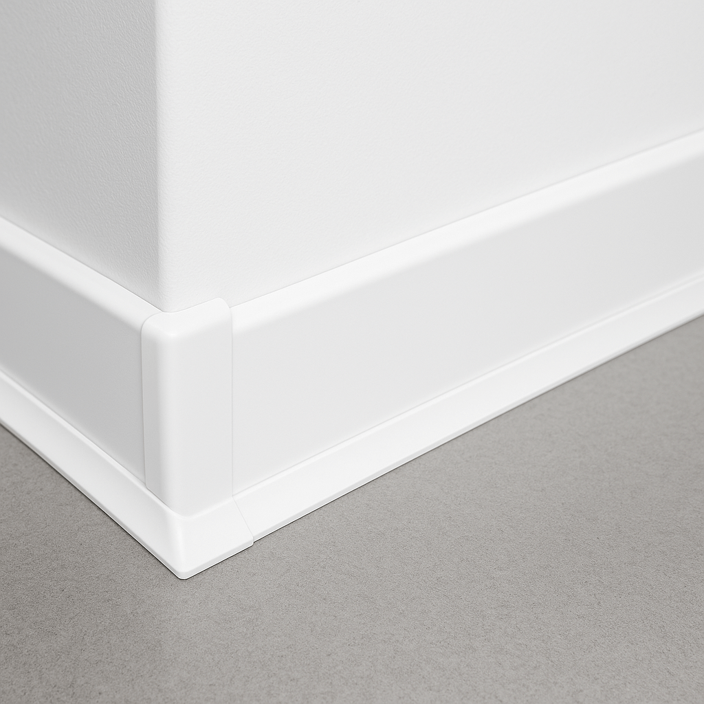 White PVC Skirting Boards and Trims